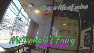 Vlog - McDo Fairy computerized menu