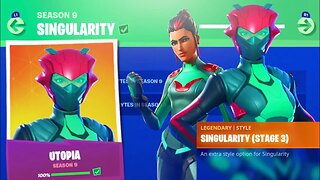 NEW *SECRET* "UTOPIA SKIN" REVEALED! SEASON 9 "SINGULARITY SKIN" UNLOCKED! FREE FORTBYTE SKIN LEAKED