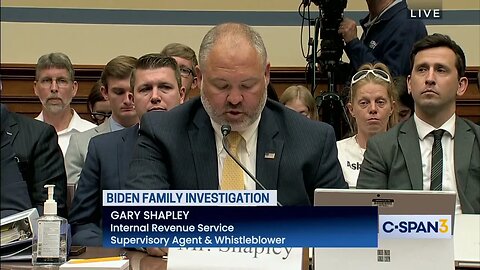 IRS Whistleblower Gary Shapley Outlines Refusal To Charge Hunter Biden In D.C., California
