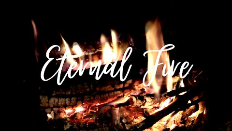 Eternal fire - Beautiful composition with a lit fireplace white noise background to calm the soul.