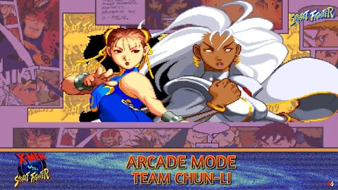 X-Men vs Street Fighter: Arcade Mode - Team Chun-Li