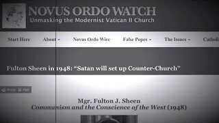Fulton Sheen in 1948: “Satan will set up Counter-Church”