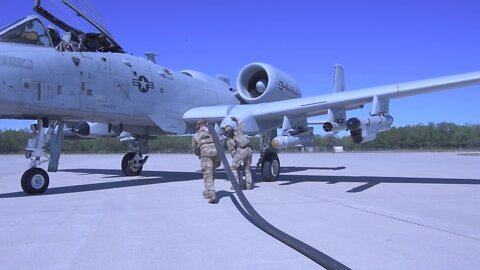 U.S. Airmen Perform Agile Combat Employment (ACE) Training