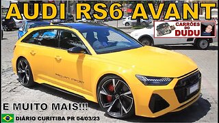 Audi RS6 Avant MK4 amarela e muito mais! CARRÕES DO DUDU DIÁRIO @supercarrosalphaville2150