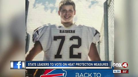 Leaders to vote on heat protections for high school sports