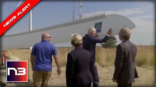 WATCH Joe Almost SMACH HIS FACE Into Giant Windmill Blade When He Loses Footing