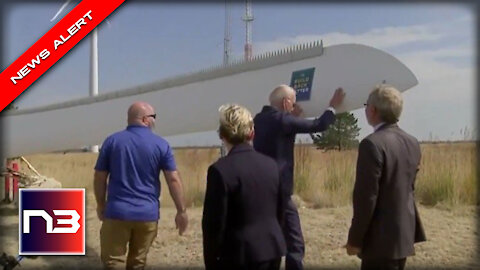 WATCH Joe Almost SMACH HIS FACE Into Giant Windmill Blade When He Loses Footing
