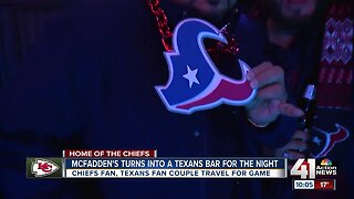 McFadden's turns into Texans bar for the night