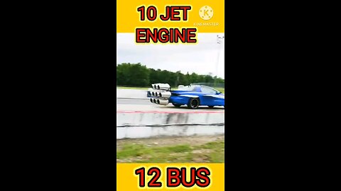 10 jet engine vs 12 buses #shorts #mrbeastremake #reel