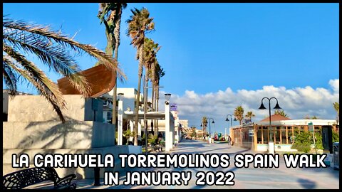 La Carihuela Torremolinos Spain Walk in January 2022