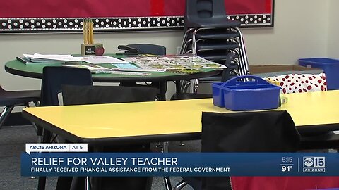 Valley substitute teacher finally receives financial assistance