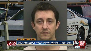 Man allegedly holds minor against their will