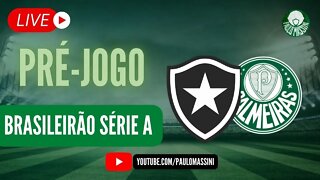 BOTAFOGO X PALMEIRAS! O QUE VOCÊ PRECISA SABER? PRÉ-JOGO AO VIVO!