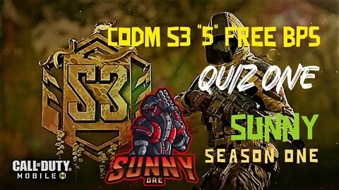 CALL OF DUTY: MOBILE S3 BATTLE PASS GIVEAWAY | SUNNY SEASON 1 | | QUIZ ONE | CHECK DESCRIPTION