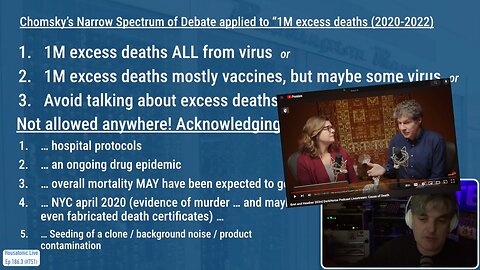 186.3: Bret Weinstein (Dark Horse Podcast) still using USA drug overdose deaths as "novel cv deaths"