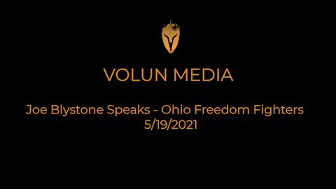 Joe Blystone speaks at Ohio Freedom Fighters 5/19