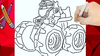 How to Draw Optimus Prime Transformers Truck!