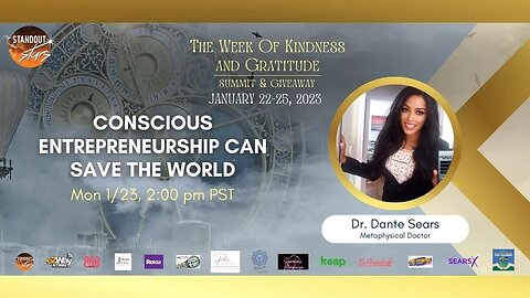 Dr. Dante Sears - Conscious Entrepreneurship Can Save the World