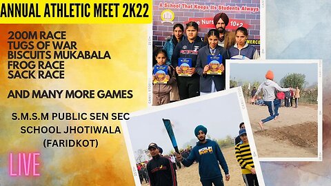 annual athletic meet 2022। Games। SMSM। Jhotiwala। Biscuit 🍪 Game। Tugs of war। @FastPunjabTV