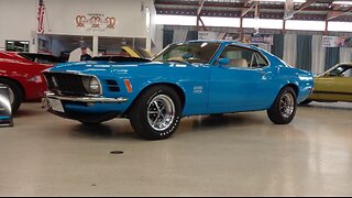 1970 Ford Boss Mustang in Grabber Blue & 429 Engine Sound on My Car Story with Lou Costabile