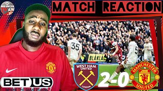 WEST HAM 2-0 MANCHESTER UNITED | I'M FED UP! FAN REACTION | Premier League - Ivorian Spice Reacts