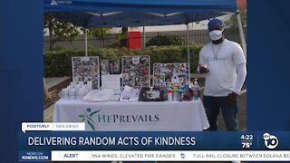 Delivering random act of kindness for San Diegans