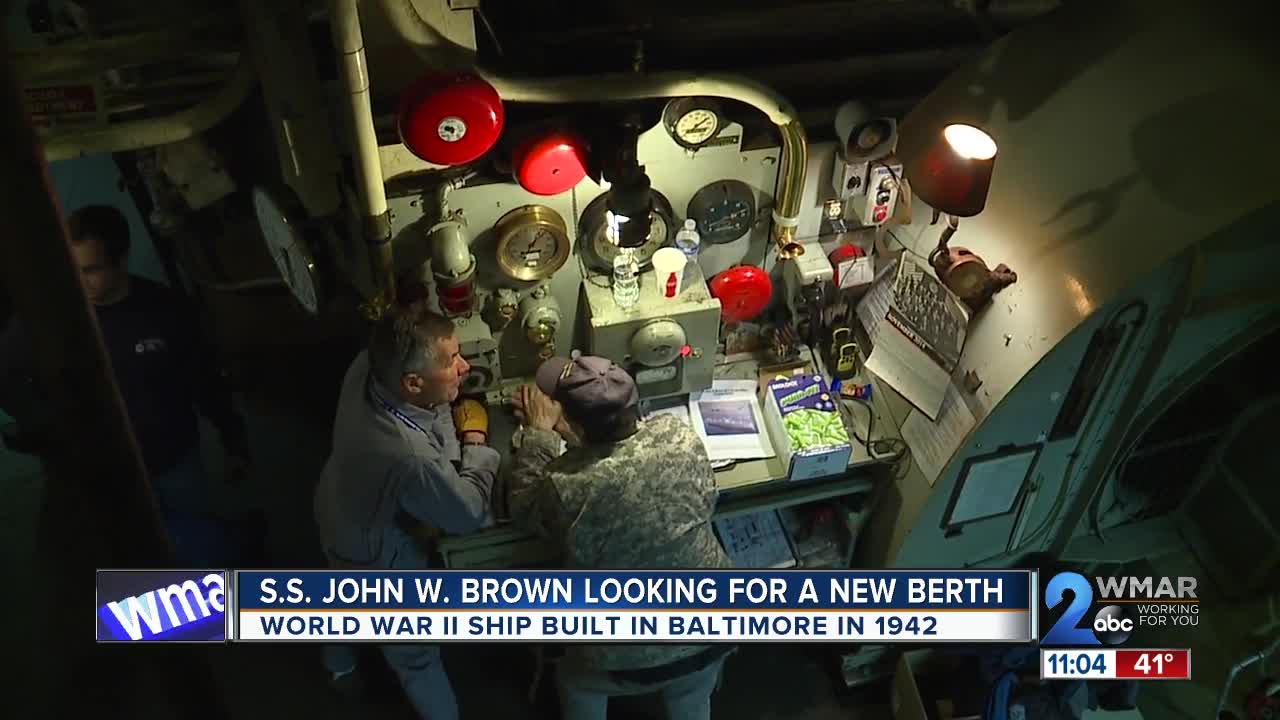 World War II ship built in Baltimore in 1942, S.S. John W. Brown looking for a new berth world