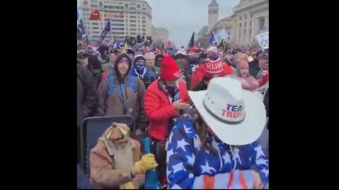 Trump Supports Recite Lord's Prayer In Freedom Plaza in DC! Jan 6Th 2021