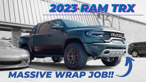 WE WRAPPED A MASSIVE $125,000 RAM TRX SUPER TRUCK!!!