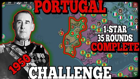 💥1-STAR 35 ROUND CHALLENGE PORTUGAL 1950 FULL WORLD CONQUEST💥
