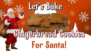 Let's Make Gingerbread Man Cookies for Santa Clause! #shorts