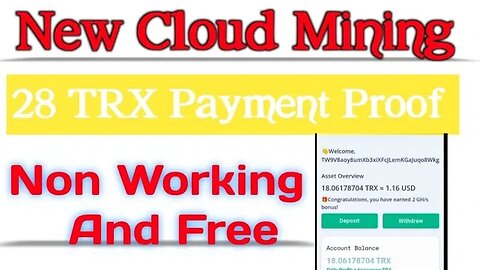new cloud mining site | payment proof | non working and free