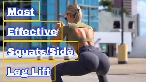 How to do squats with leg lift