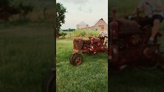 Test run of Farmall Super M: the new pipe adds the HP!!!