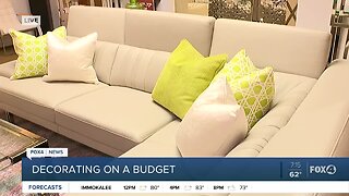 Decorating on a budget with sofa