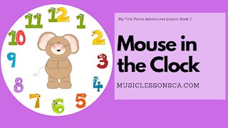 Piano Adventures Lesson Book C - Mouse in the Clock