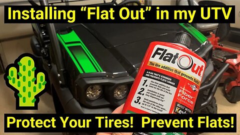 Installing “FlatOut” Tire Goop in My Kawasaki Mule UTV