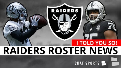 The Raiders place 3 players on IR & Cut 2 more!