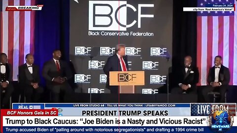 Trump to Black Caucus: "Joe Biden is a Nasty and Vicious Racist!"