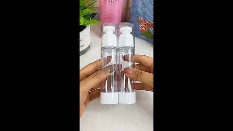 Empty Clear Airless Cosmetic Cream Pump Bottle Travel Size Dispenser Refillable Containers