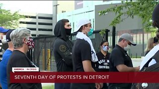 Seventh day of protests in Detroit