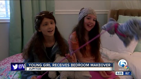 Jupiter girl receives bedroom makeover