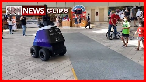 Robots Patrol Singapore Streets to Check People Ignoring Covid Measures. - 3510