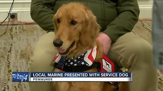 Veteran presented with service dog