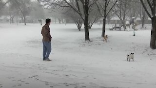 Enjoying the snow!