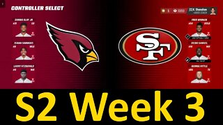 Madden 23 Cardinals Vs 49ers All Pro Team Normal Speed S2 W3