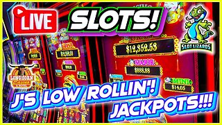 🔴 LIVE SLOTS REVENGE JACKPOTS!!! J'S LOW ROLLIN' WEDNESDAY! EPISODE 47! LONGHORN CASINO