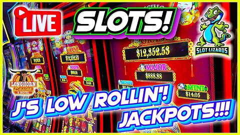 🔴 LIVE SLOTS REVENGE JACKPOTS!!! J'S LOW ROLLIN' WEDNESDAY! EPISODE 47! LONGHORN CASINO