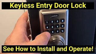 Keyless Entry Door Lock Deadbolt ● See How to Install and Operate!