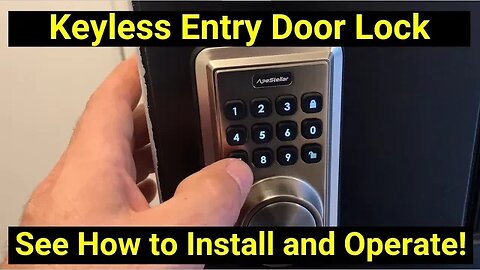 Keyless Entry Door Lock Deadbolt ● See How to Install and Operate!